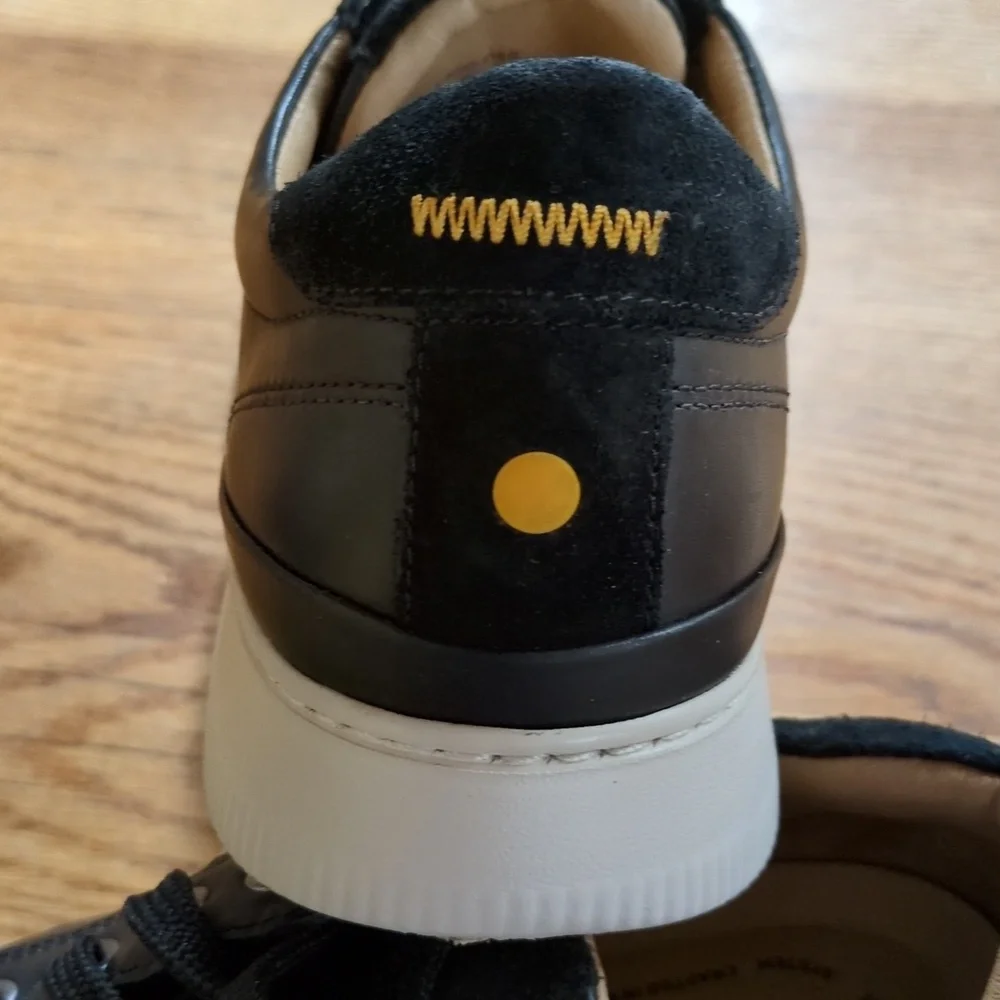 Samuel Hubbard Featherlight Laguna Sport Black Leather Sneakers Size 7 - Picture 10 of 13
